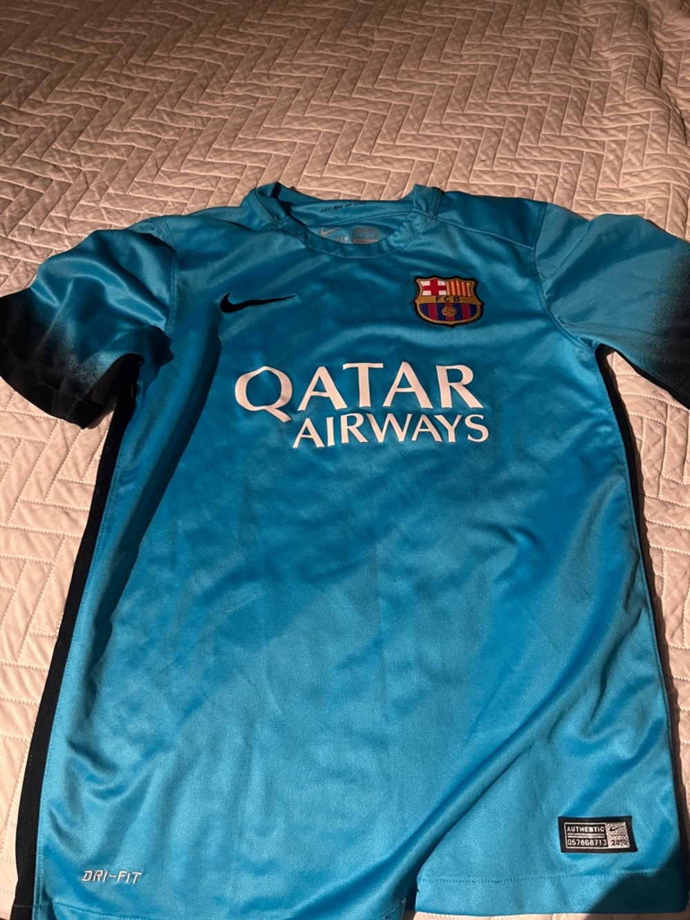 Nike Barcelona Youth Away Jersey - Teal